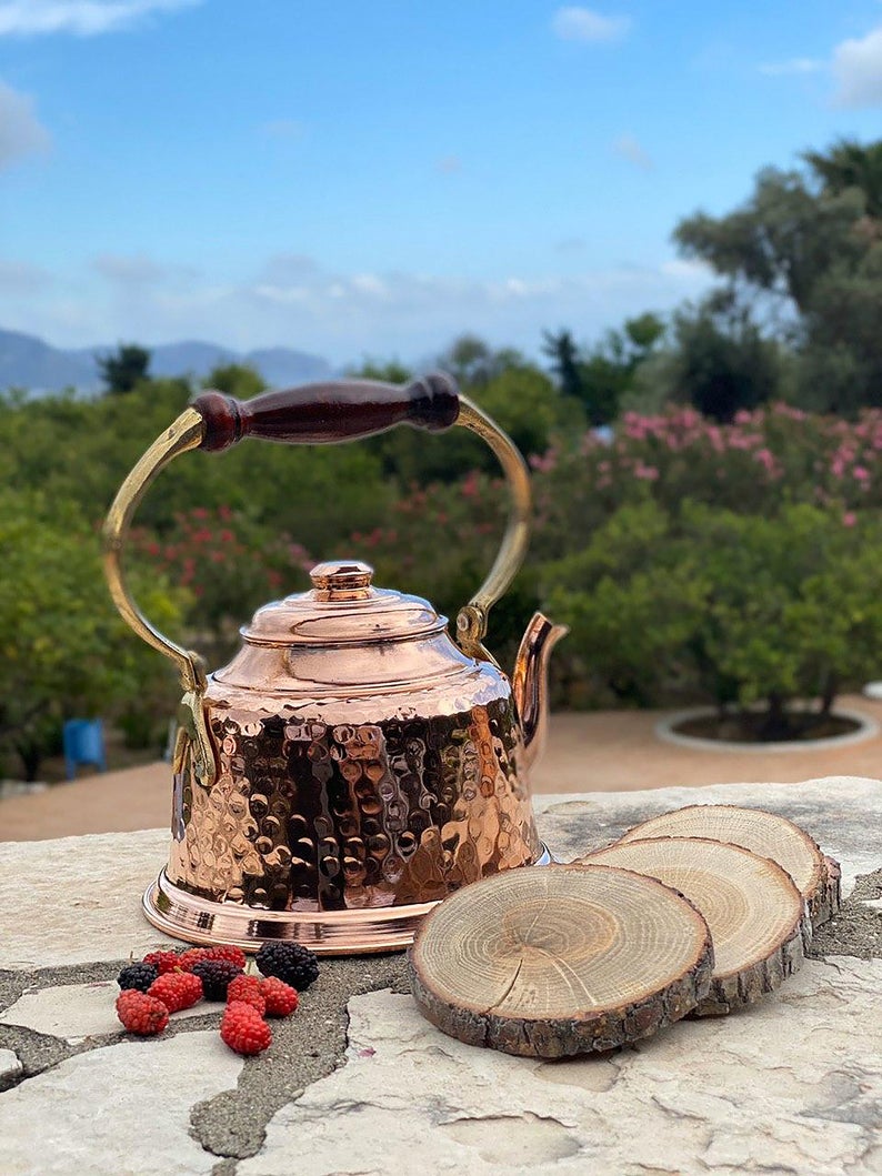 copper tea pot