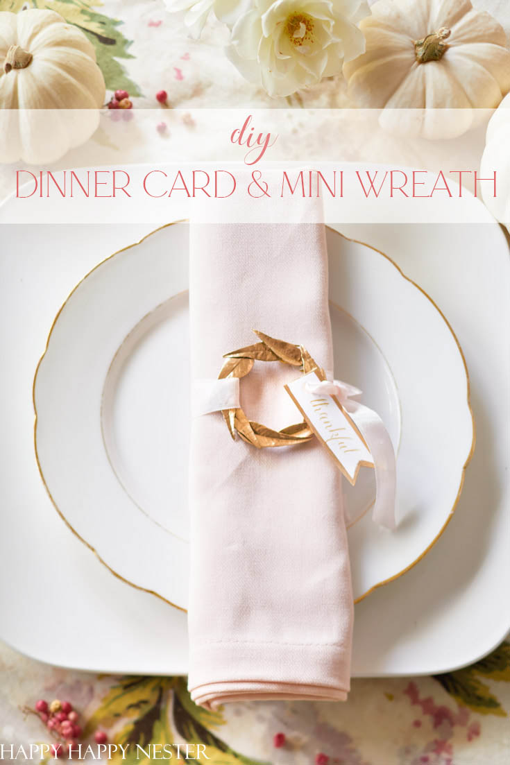 dinner place card tutorial