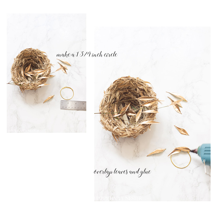 step by step mini-wreath tutorial