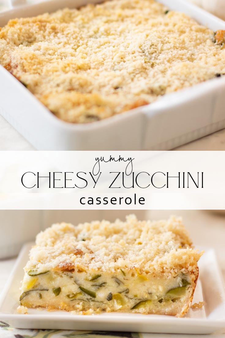 zucchini casserole recipe pin