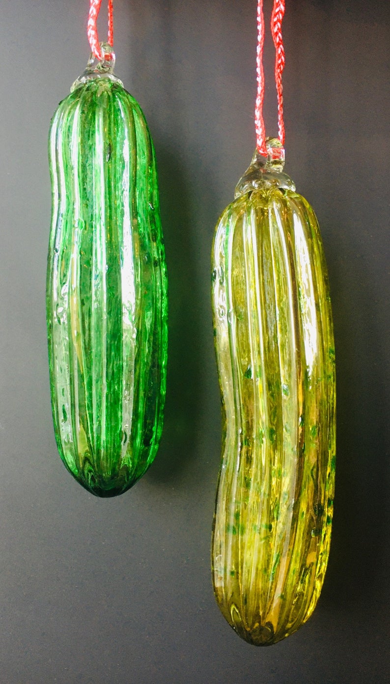 glass christmas pickle