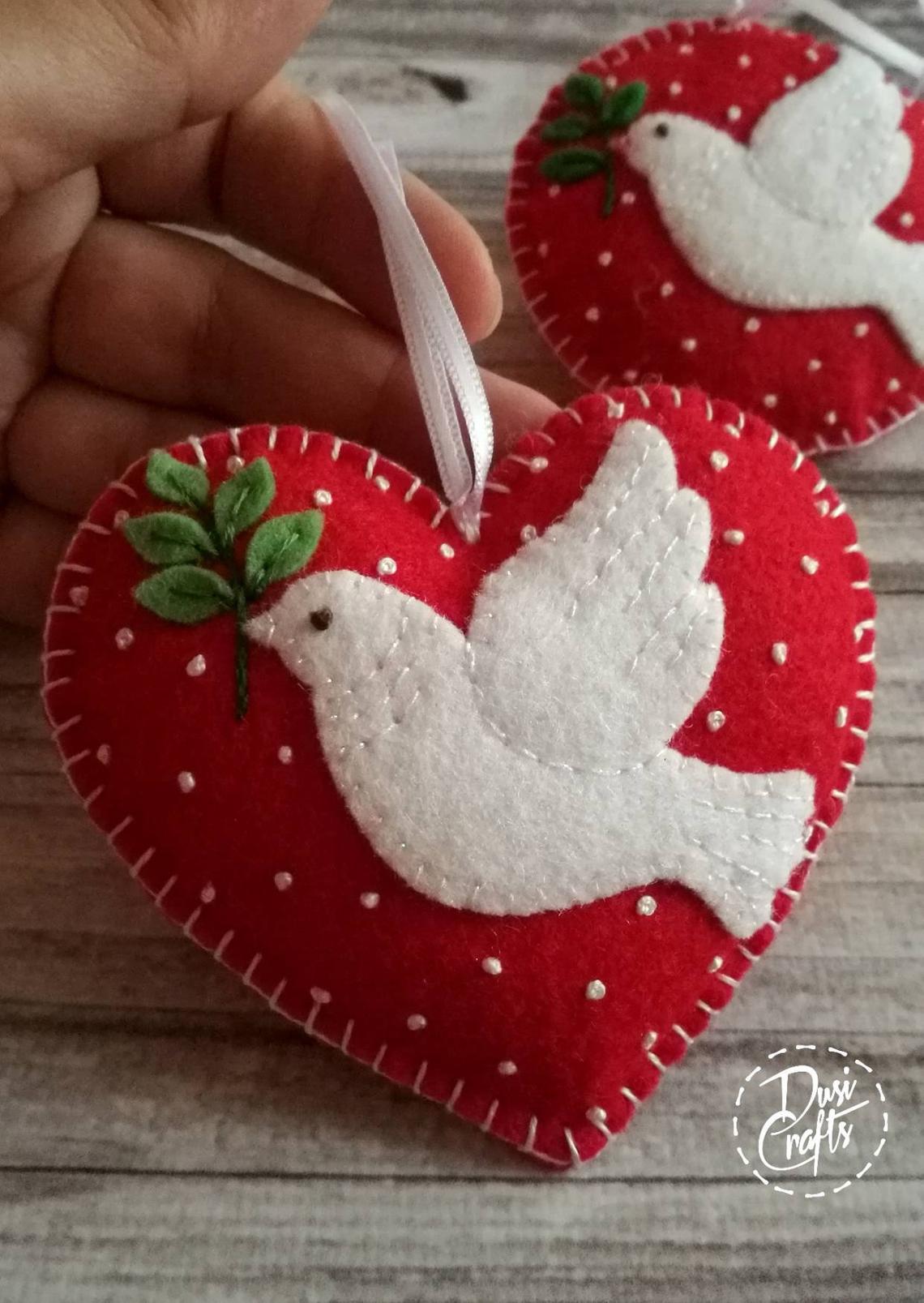 felted Christmas ornaments