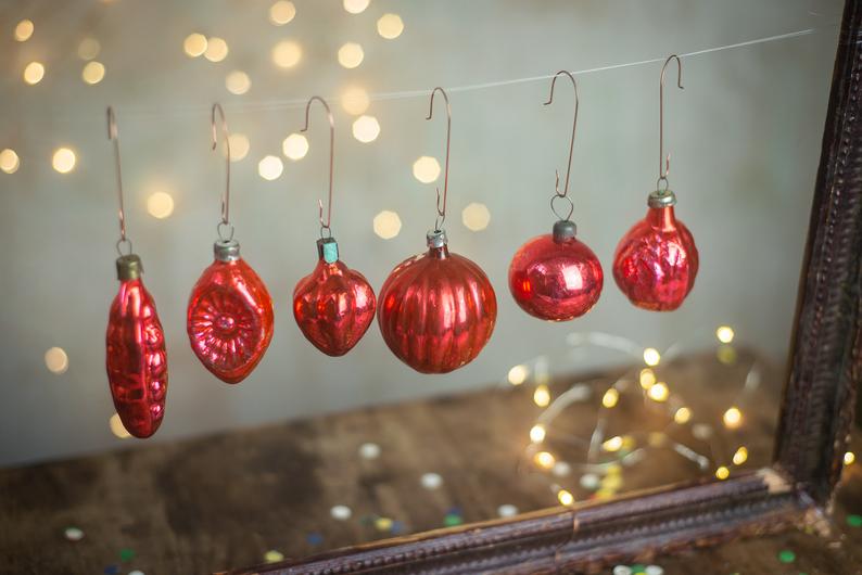 Christmas decorations - vintage ornaments 