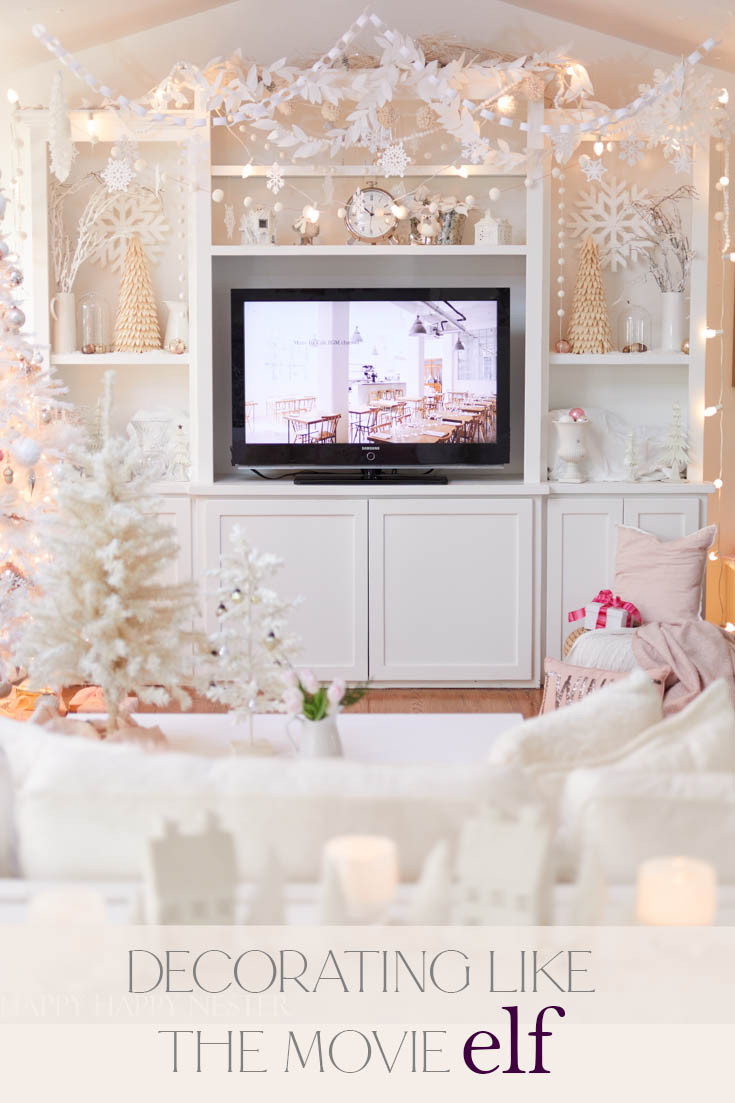 My inspiration for decorating this year was from Buddy the Elf decorations. Find out how I pulled off decorating like the movie Elf. There are a few key elements to pull off this holiday decorating style. 