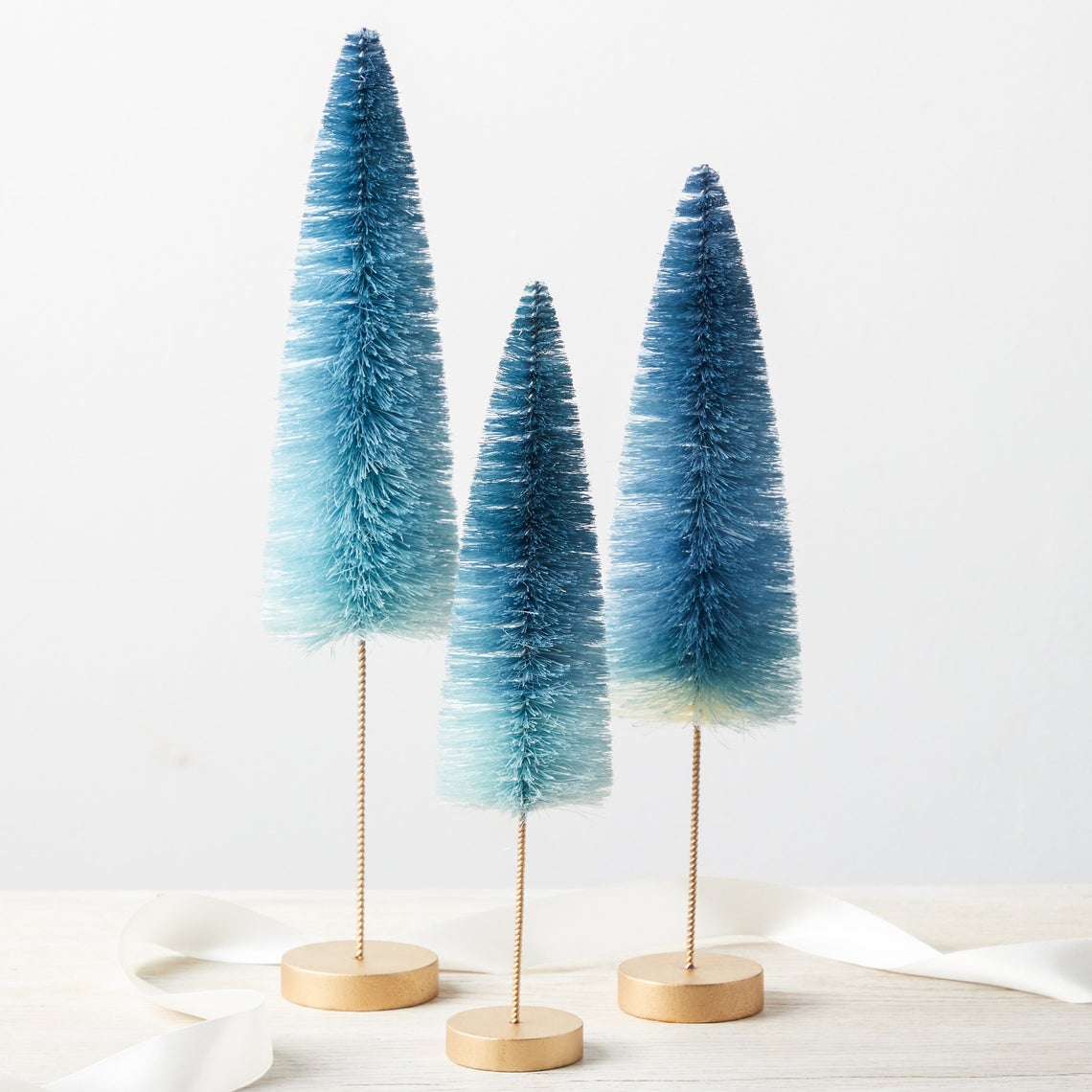blue ombre sisal trees