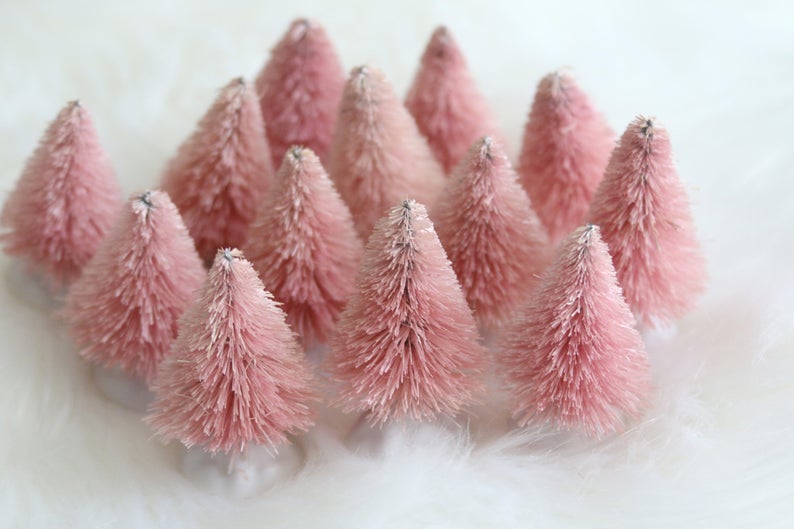 beautiful pink mini sisal trees