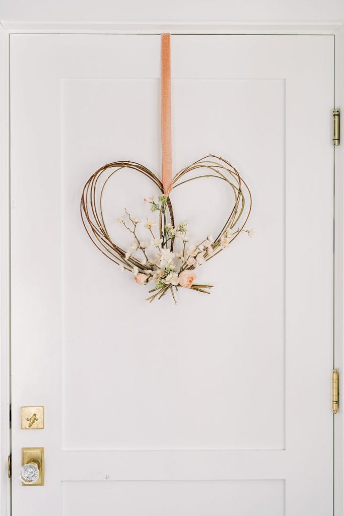 valentines day wreath tutorial