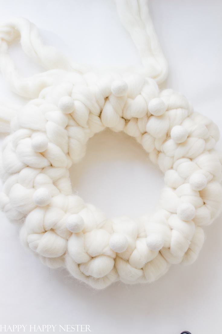 Please Note: DIY Yarn Wreath