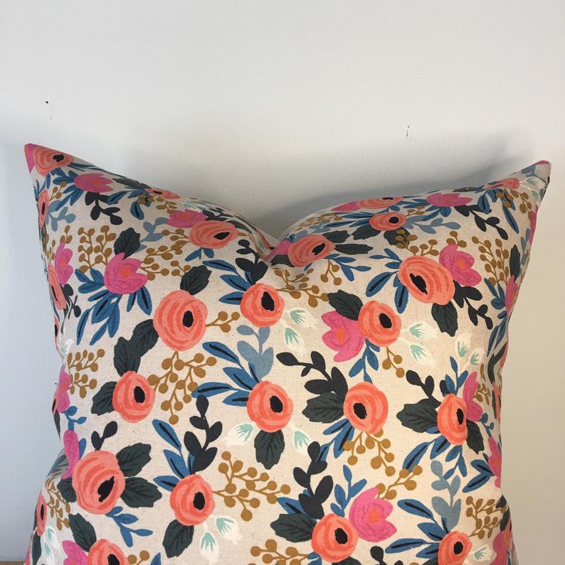Rifle Paper Co pillows