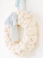 how to arm knit a wreath