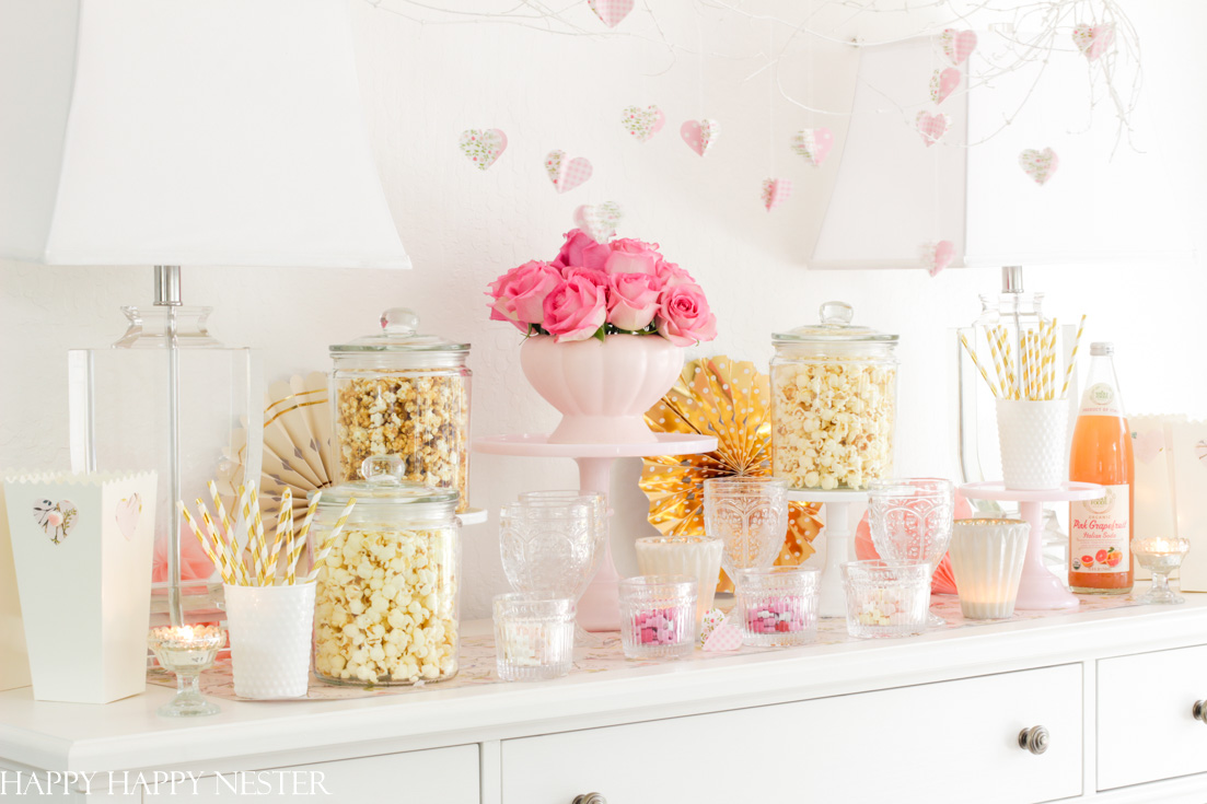 popcorn bar for movie night