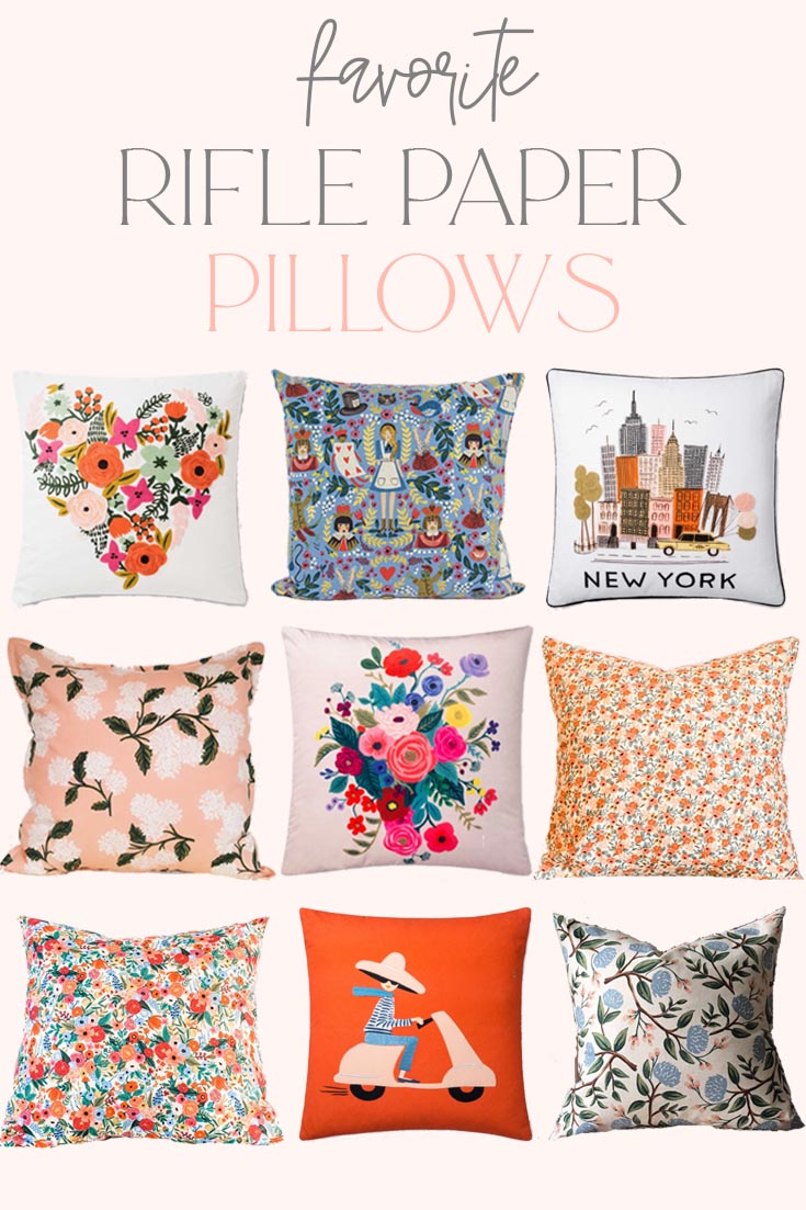 Rifle Paper Co beautiful pillows pin