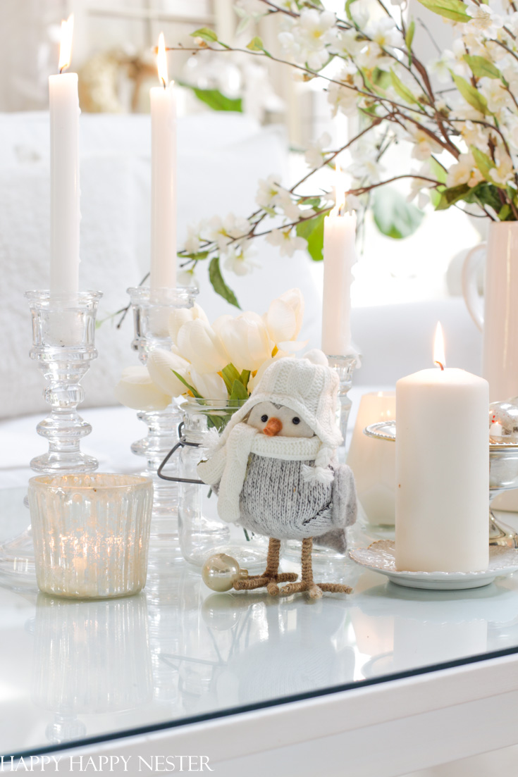 create winter vignettes throughout your home