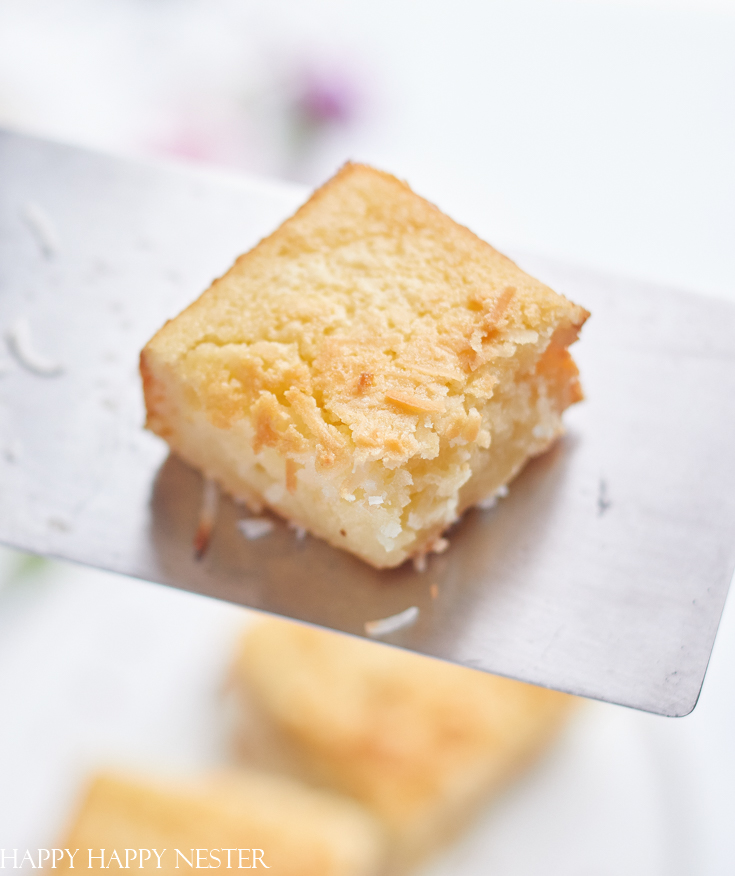 Butter Mochi Recipe Mochiko Flour Happy Happy Nester