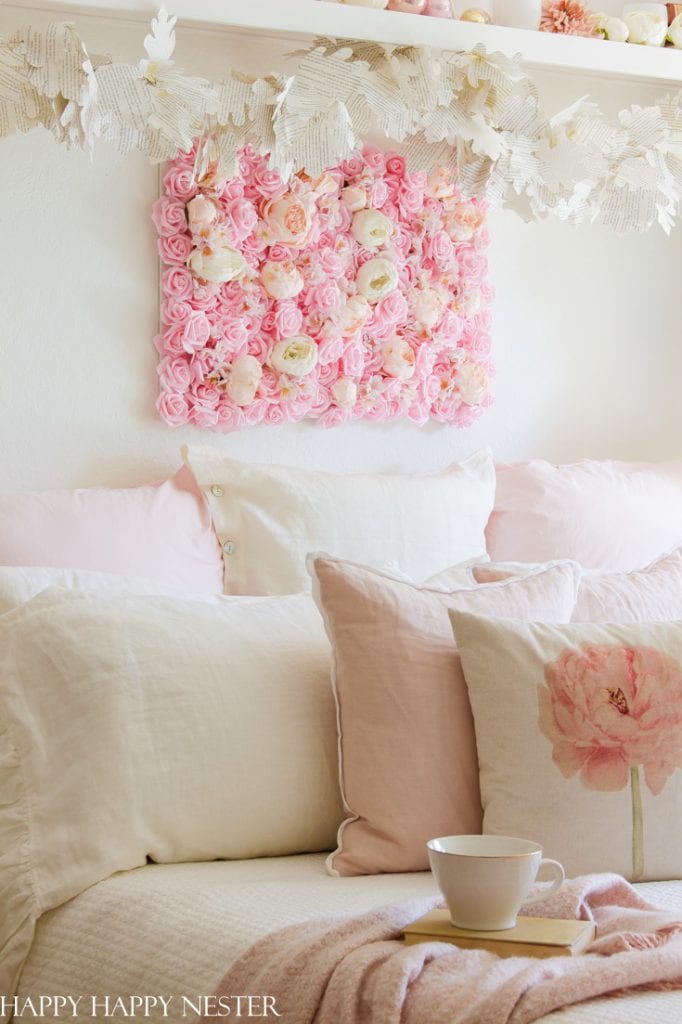 easy diy flower wall hanging