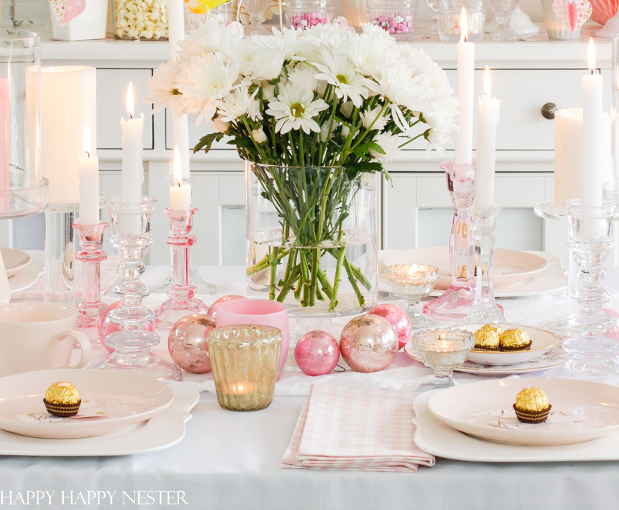 Valentine's Day Table Decorations Ideas - Happy Happy Nester