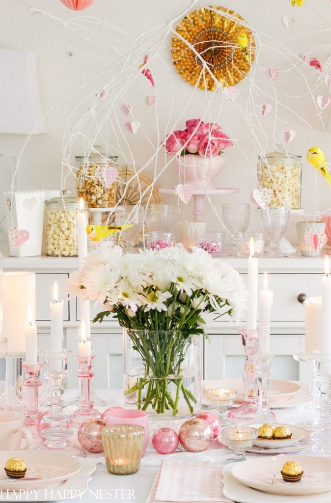 Valentine's Day Table Decor Ideas - Happy Happy Nester