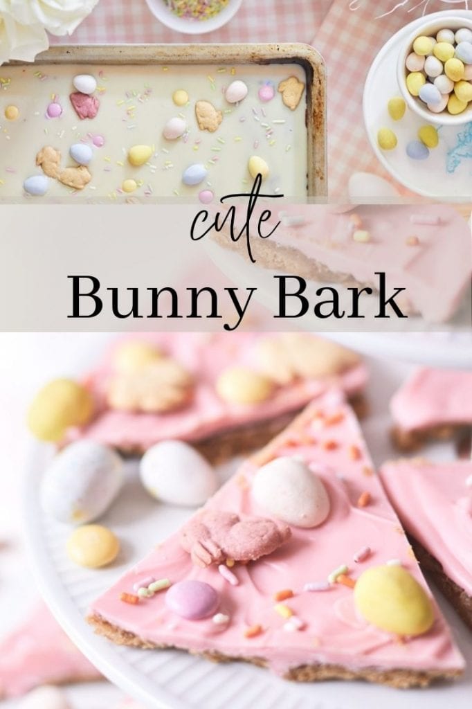 Easter chocolate bark recipe pin