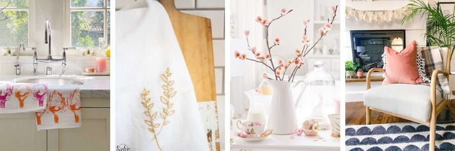 Easy DIY Embroidered Tea Towels - Twelve On Main