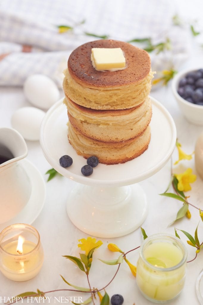 Fluffy Japanese Pancake Recipe (Souffle) - Happy Happy Nester