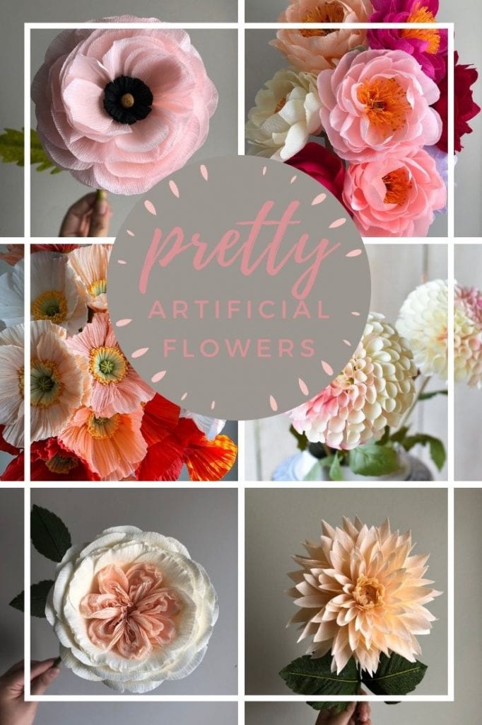 artificial flowers pin