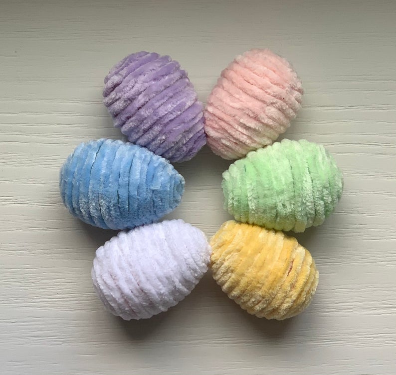 chenille yarn eggs