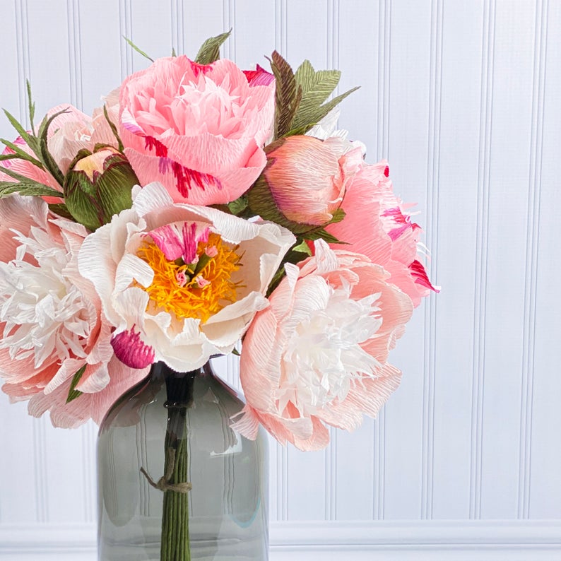 Pretty Paper Peonies for Sale - Happy Happy Nester