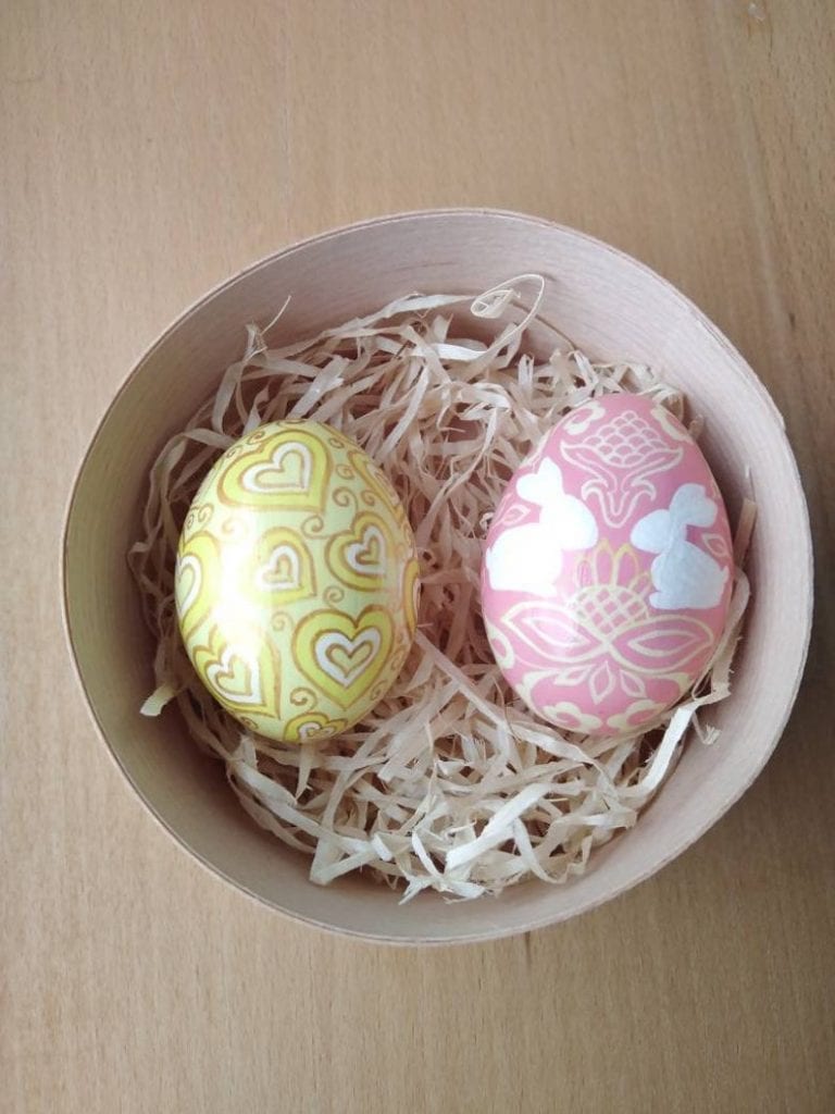 wooden eggs