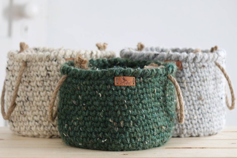 cute crochet basket