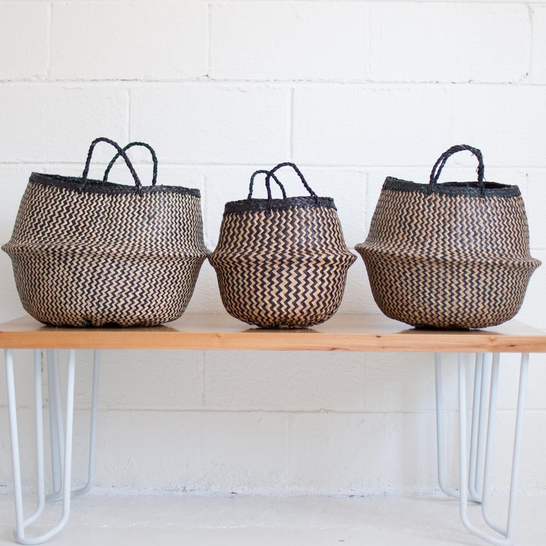 rattan totes