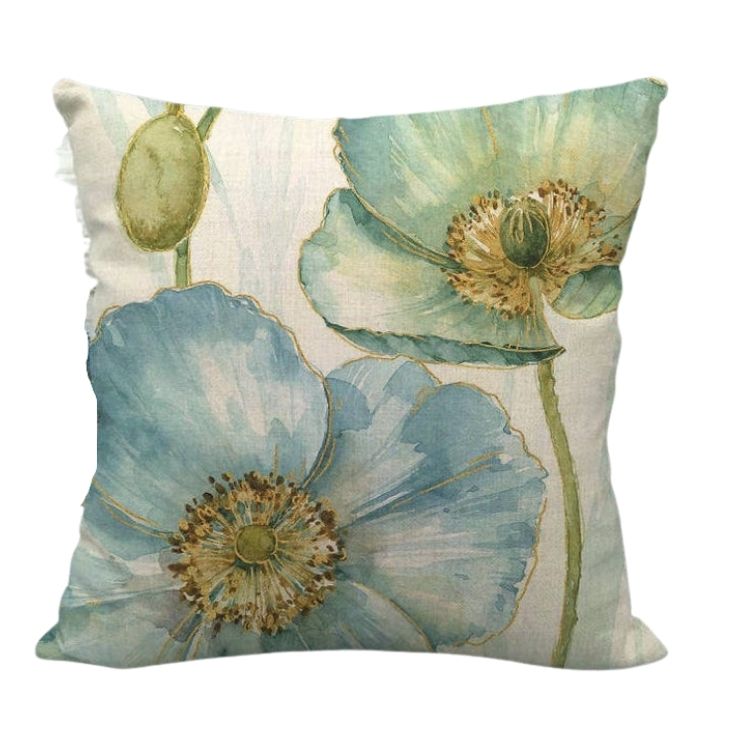 Watercolor store floral pillow