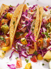 Easy Cod Fish Tacos (with Homemade Taco Sauce)