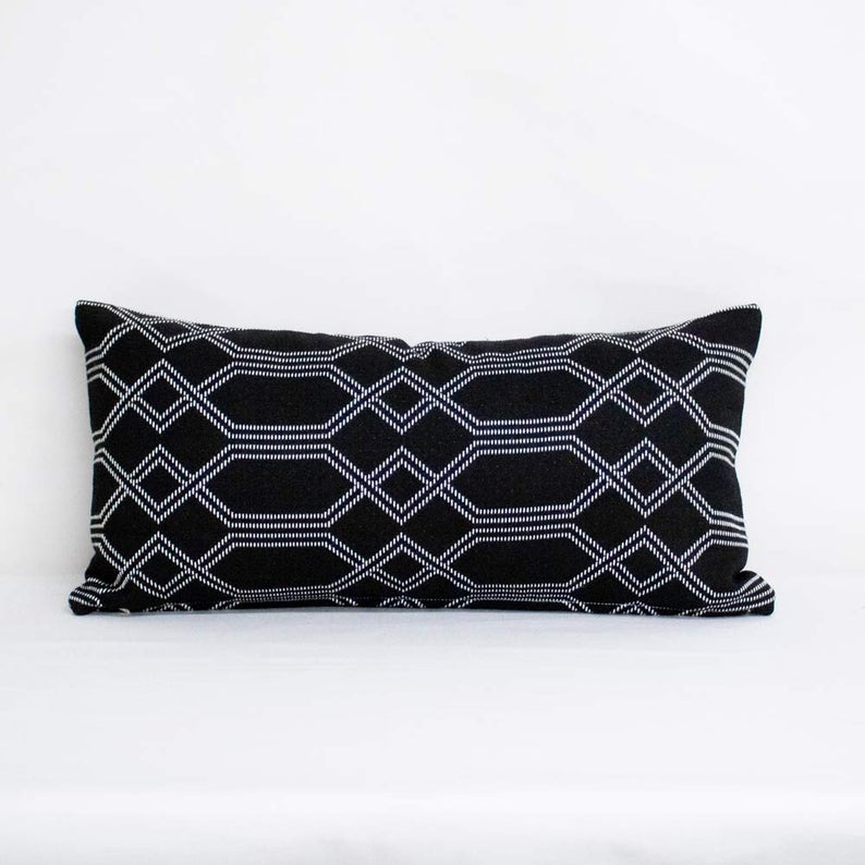 onyx throw pillow