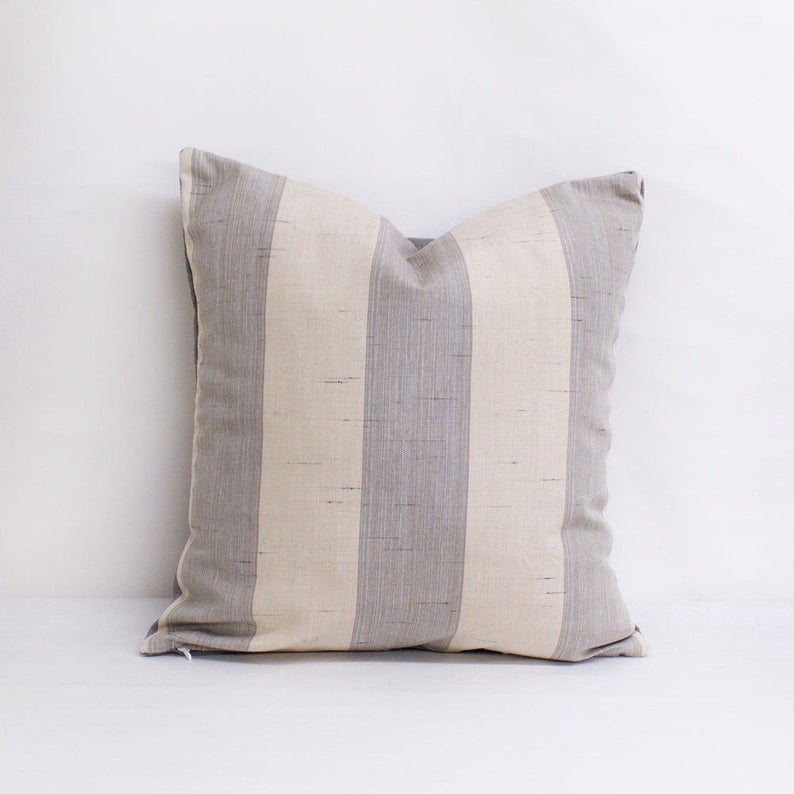 stripe summer accent pillow