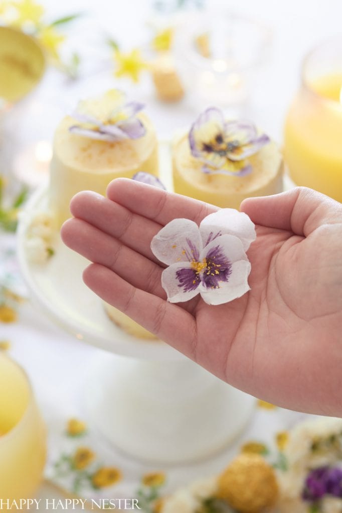 The Best Desserts With Edible Flowers