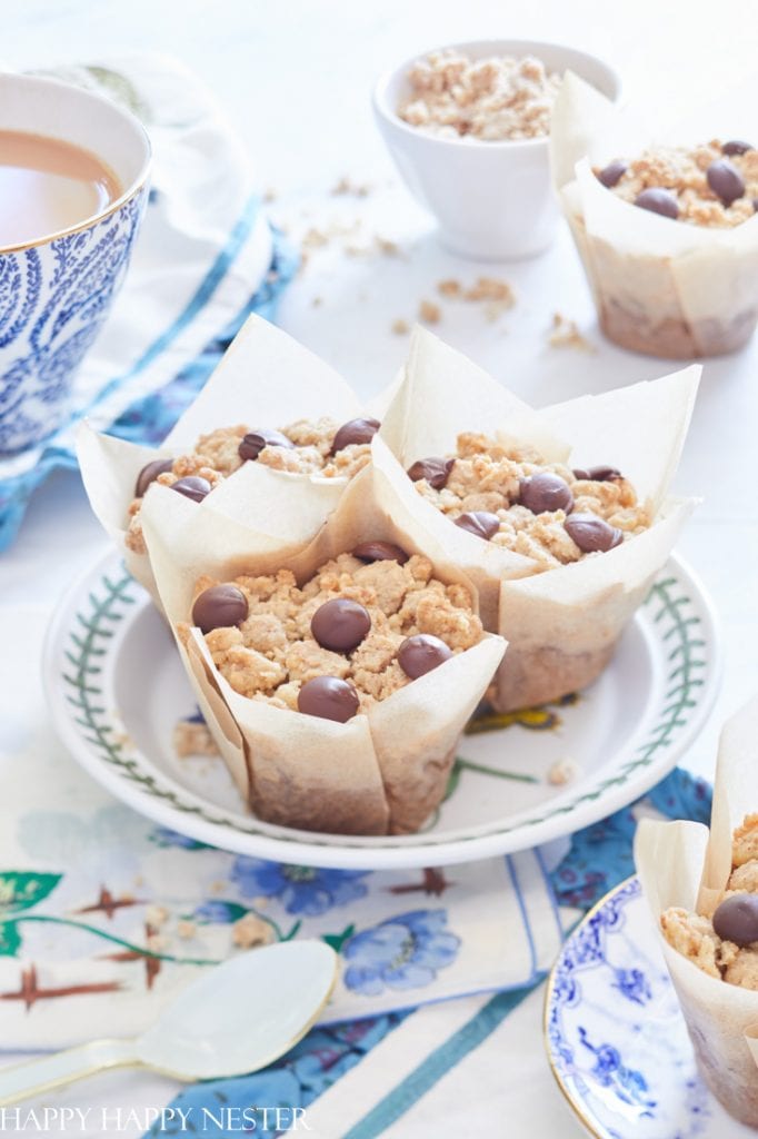 muffin snack with a cup of tea