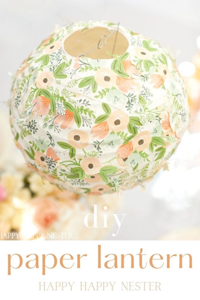 how to decorate a paper lantern pin
