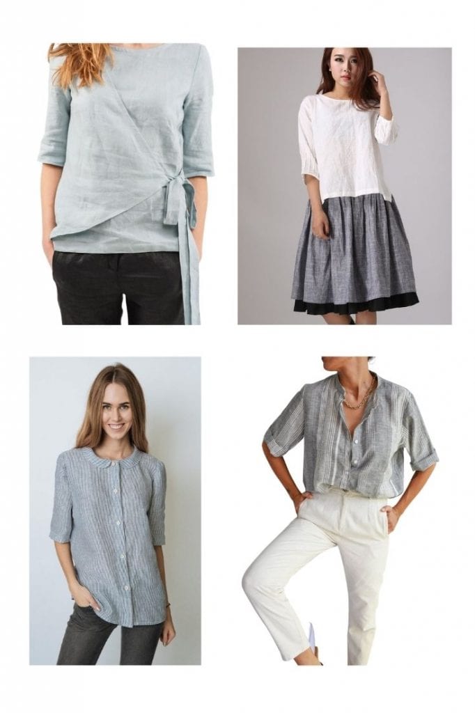 Simple on sale linen clothing