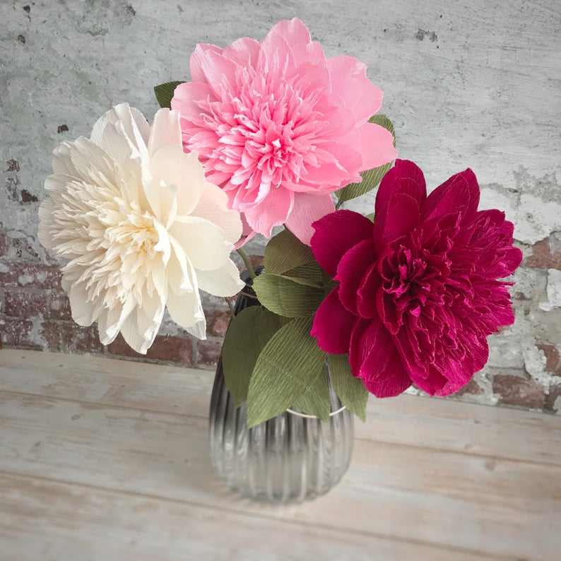 Pretty Paper Peonies for Sale - Happy Happy Nester