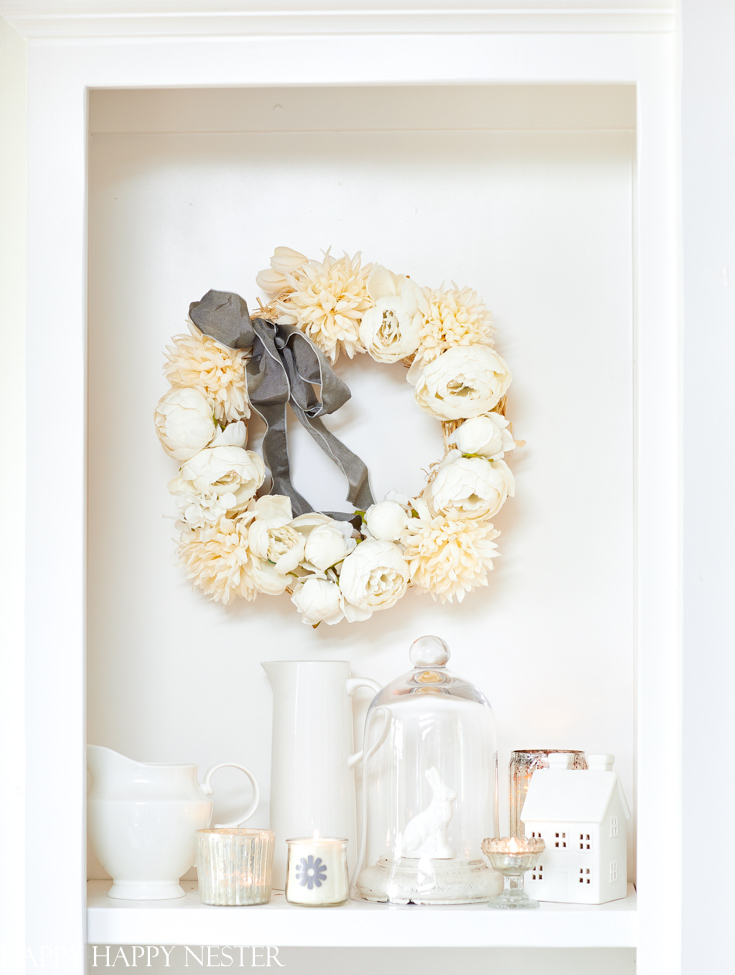 easy peony wreath