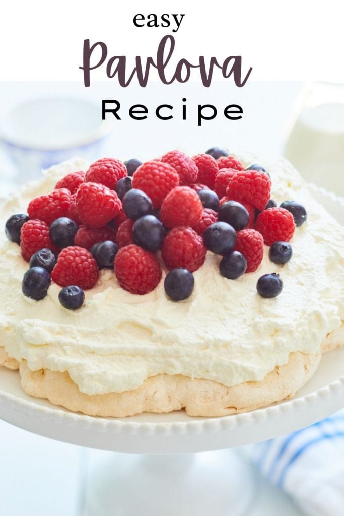 pavlova recipe pin