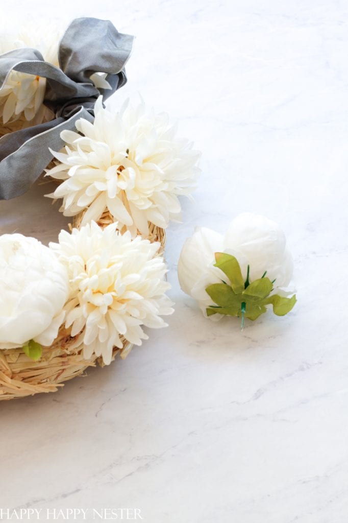 peony wreath diy