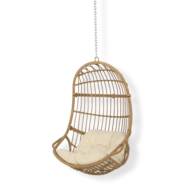 Hanging wicker hotsell chair indoor