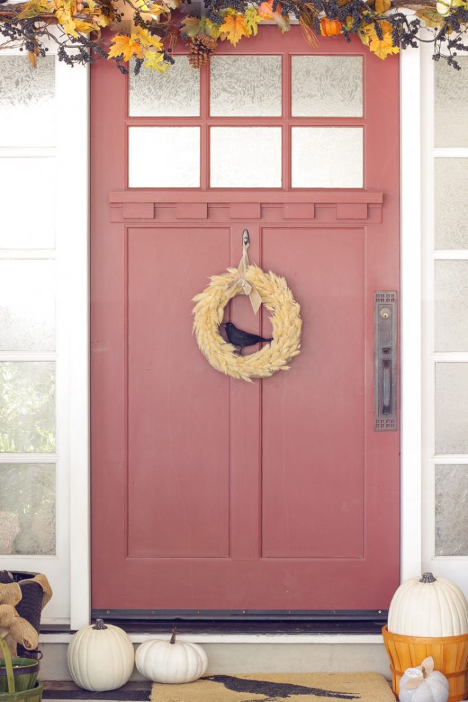 simple DIY inexpensive fall wreath