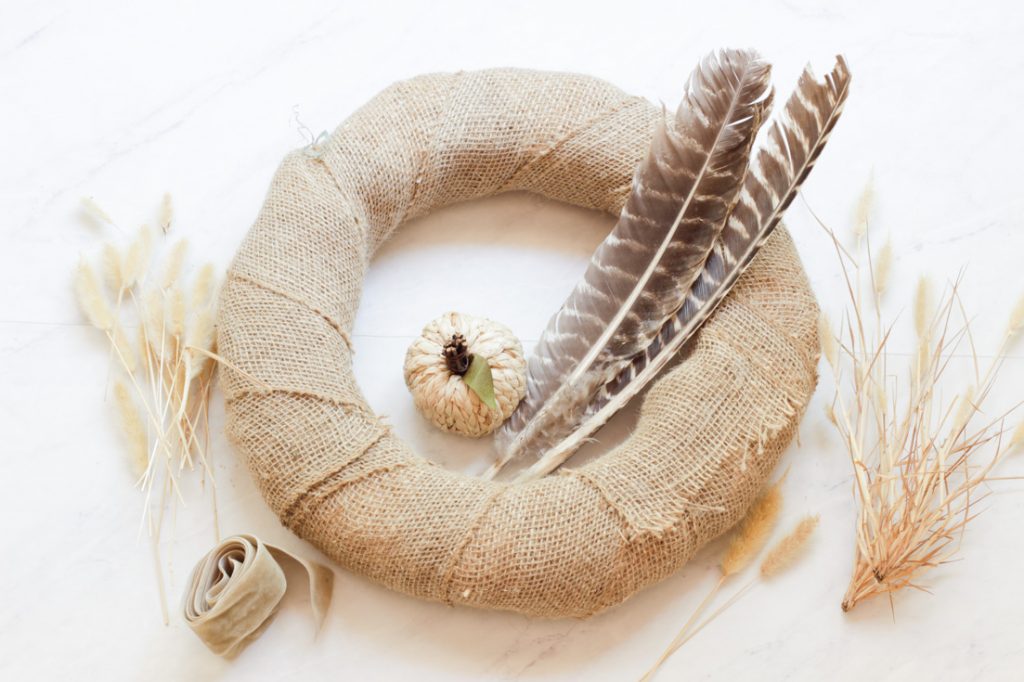 dried wreath tutorial