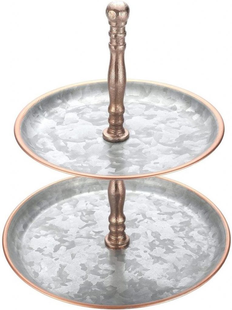 two tiered cake stand