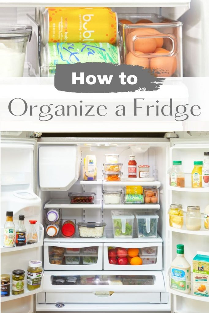 how to organize a French door refrigerator pin