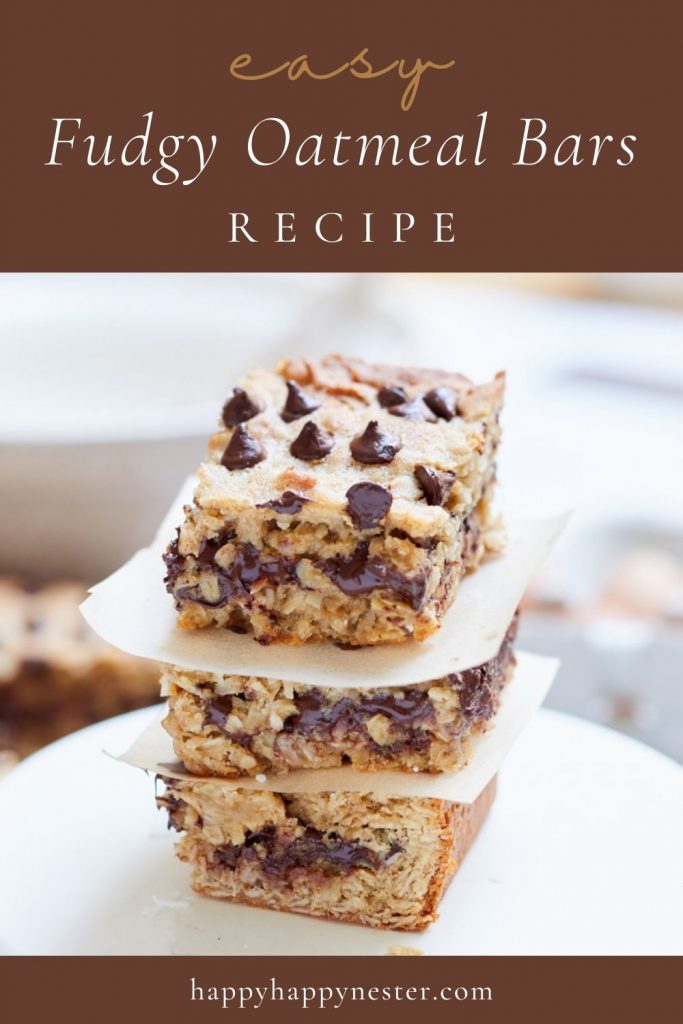 fudgy oatmeal bars recipe