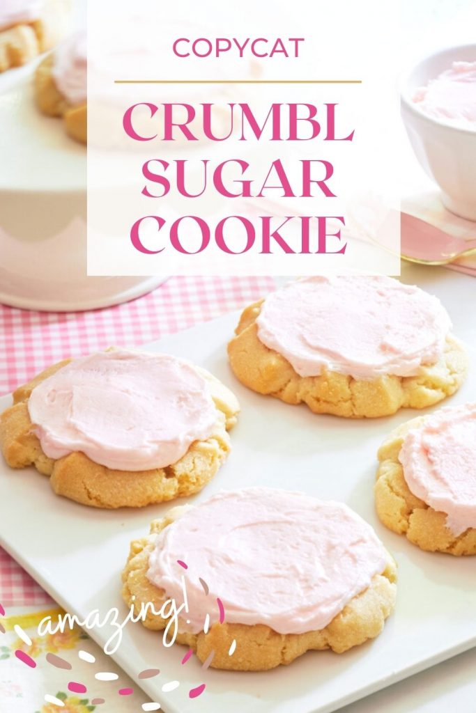 crumbl sugar cookie recipe pin