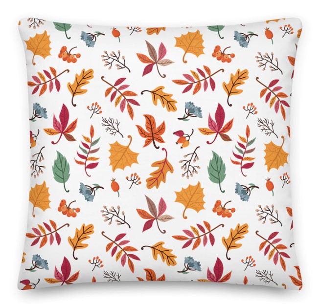 fall leaf shaped pillow